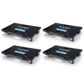 Nellyke Furniture Dolly, 2 Pack Moving Dolly,16IN-10IN 500LBS Capacity, Furniture Movers 4 Wheels Heavy Duty, Modular Connectable Small Flat Dolly, Practical Portable Dollies