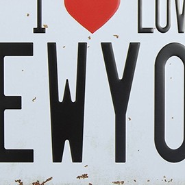 Bluelover New York License Plate Tin Sign Vintage Metal Poster Bar Pub Jersey Wall Decor