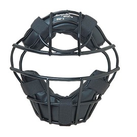 Champion Sports Heavy-Duty Youth Catcher's Mask - Lightweight - 18 oz - Hollow Wire Frame - Leather Pads - Adjustable Harness Catcher's Mask - Ideal for Young Catchers,Black