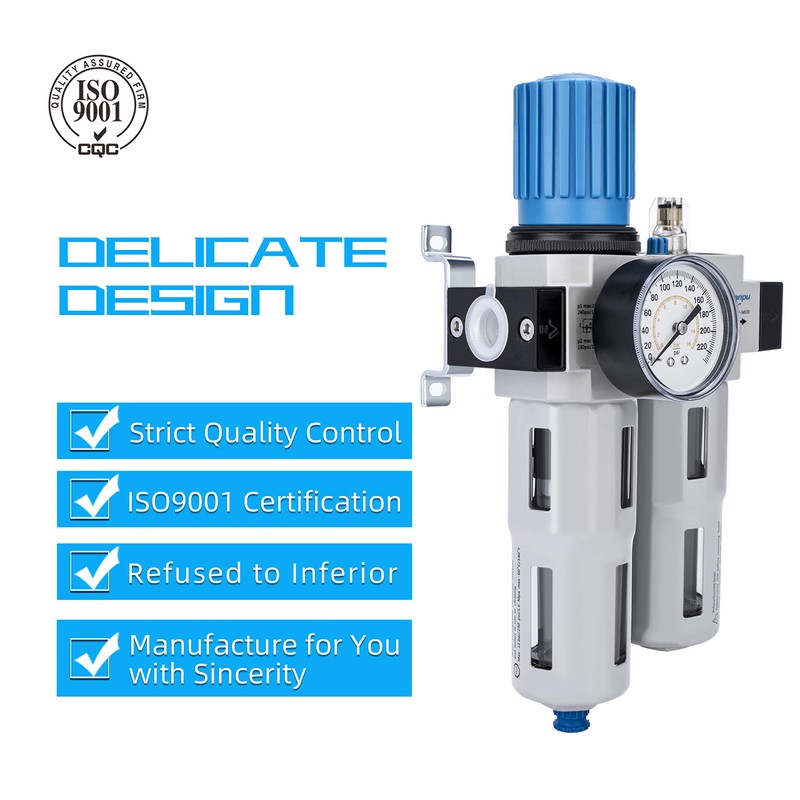 NANPU 1/4 inch BSP High Pressure Compressed Air Filter Regulator