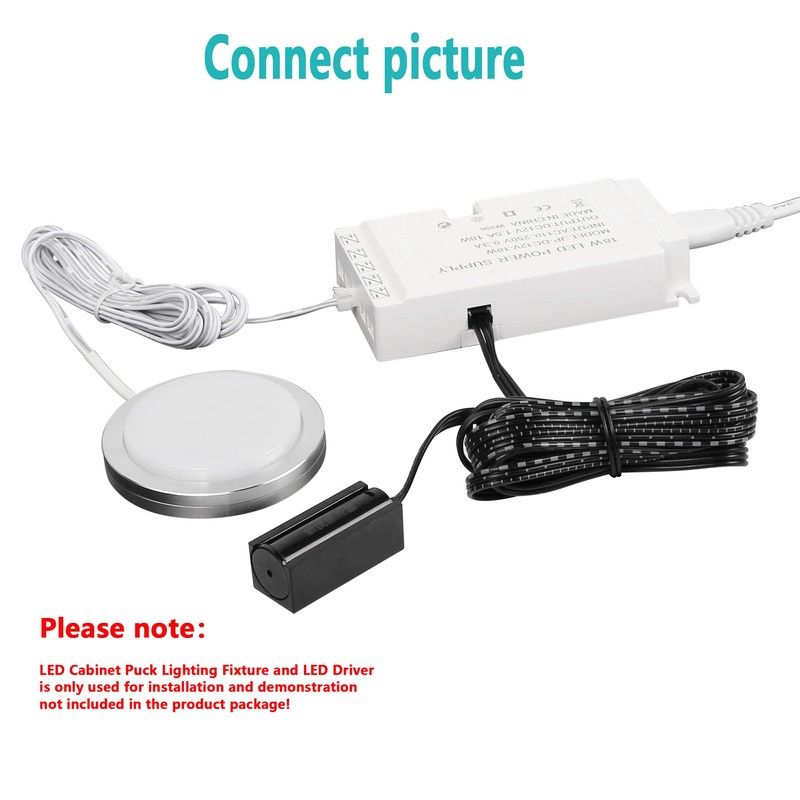 SinLoon 12V Touchpad Switch, Touch Dimmer Switch with Indicator Light,