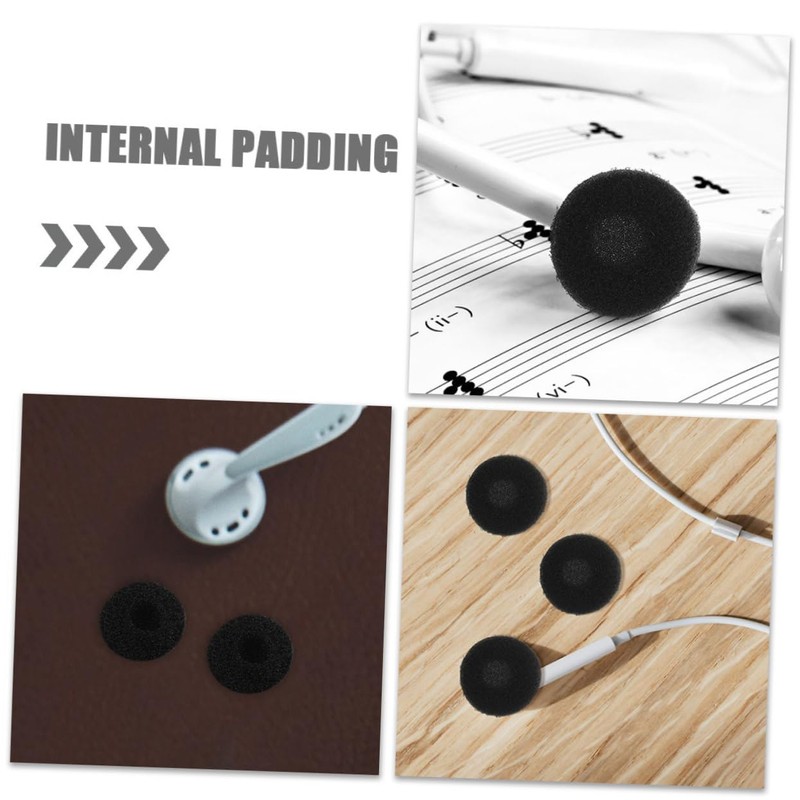 VILLFUL Durable Foam Earphone Covers 200pcs Set Earbud Tips for