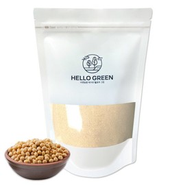 헬로우그린 국내산 볶은 백태 가루 500g(팩) 저온 로스팅 볶은 콩가루 Hello Green Domestic Roasted White Bean Powder 500g (Pack) Low-Temperature Roasted Bean Powder