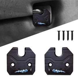 YUNXINGJV 2 PCS Sun Visor Repair Kit Compatible with 2019-2025 Ram Trucks 1500 Sun Visor Clip Replacement Accessories Matte Black Aluminum Fixed Sagging Sunshading Board