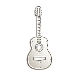 Zaagot Guitar Shape Cutting Dies Scrapbooking Die Cut Templates Carbon Steel Cutting Dies for Scrapbooking Card Making Craft Carbon Steel