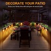 SOLPEX Solar Fence Lights, 6 LEDs Solar Lights Outdoor Waterproof
