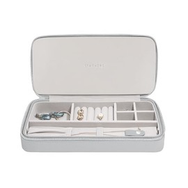 Stackers Pebble Grey Sleek Necklace Travel Jewellery Box
