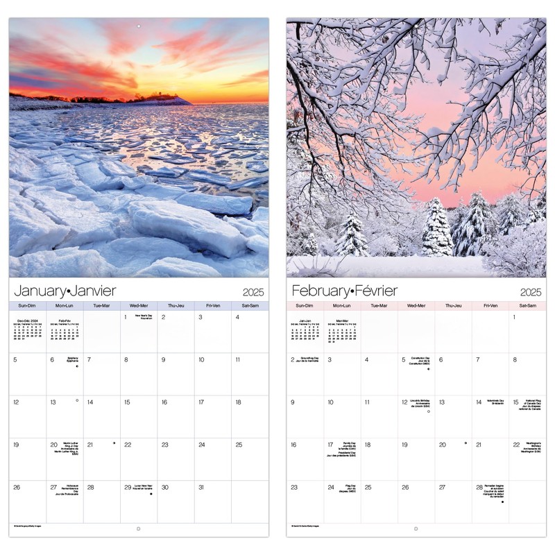 2025 Seasons Wall Calendar