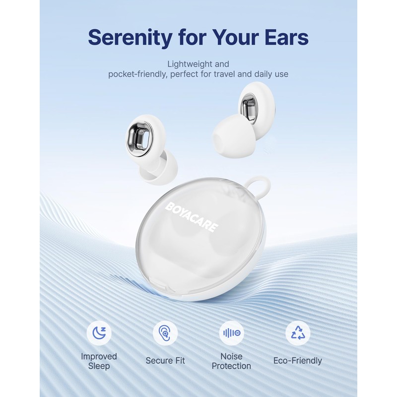 Ear Plugs for Sleeping Noise Cancelling, 45dB Reusable Earplugs for