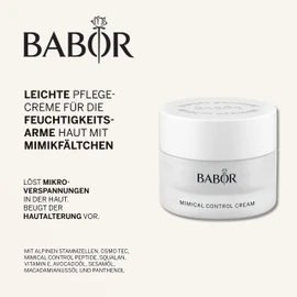BABOR Classics Mimical Control Cream, Light Face Cream for Dry Skin, Against Expression Wrinkles and Micro Tension, Vegan Formula, 50 ml