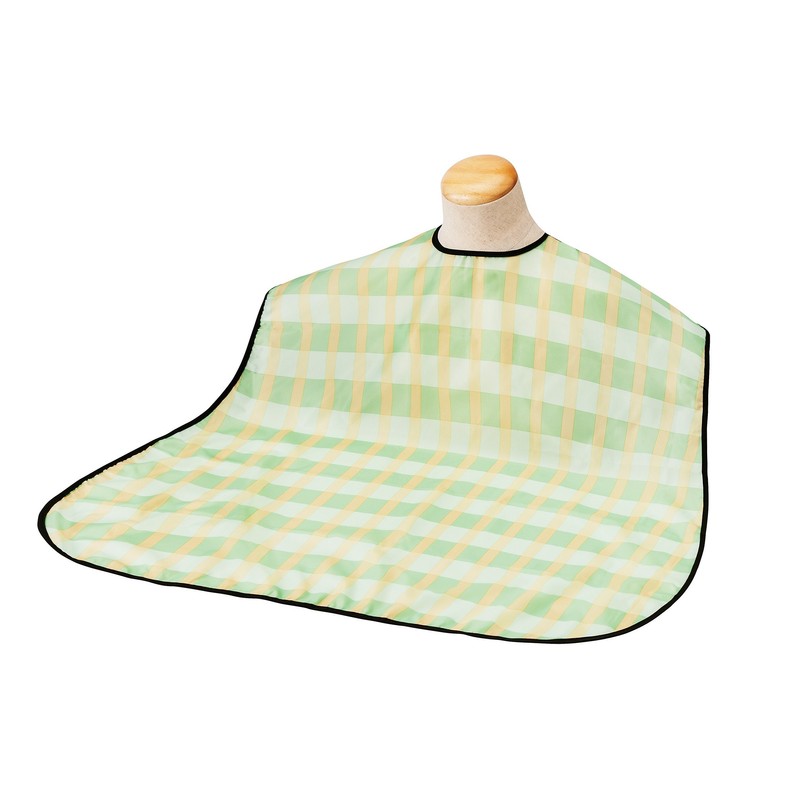 Taketora 102301 Sofrapiren Apron, Striped Plaid, Green, 1 Piece
