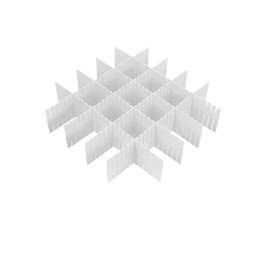 Yanglee - Separadores de cajones (8 unidades, ajustable, organizador de almacenamiento de cajones), Blanco, 32X7CM, 1