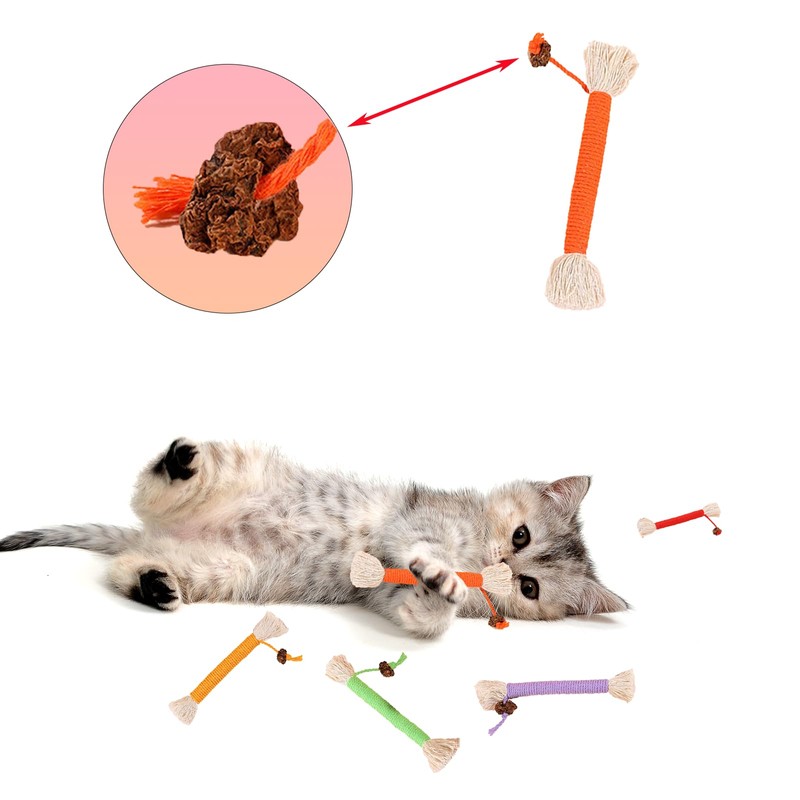 Cat Toy, Chewing Toy, Toothpaste, Bruxing Stick, Natural Safe, Chewing