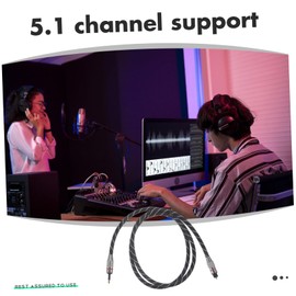 jojofuny 1pc Optical Audio Fiber Optic Digital Cord for Home Theater Tv Gaming Systems and Construction Easy Setup for Audio Transmission