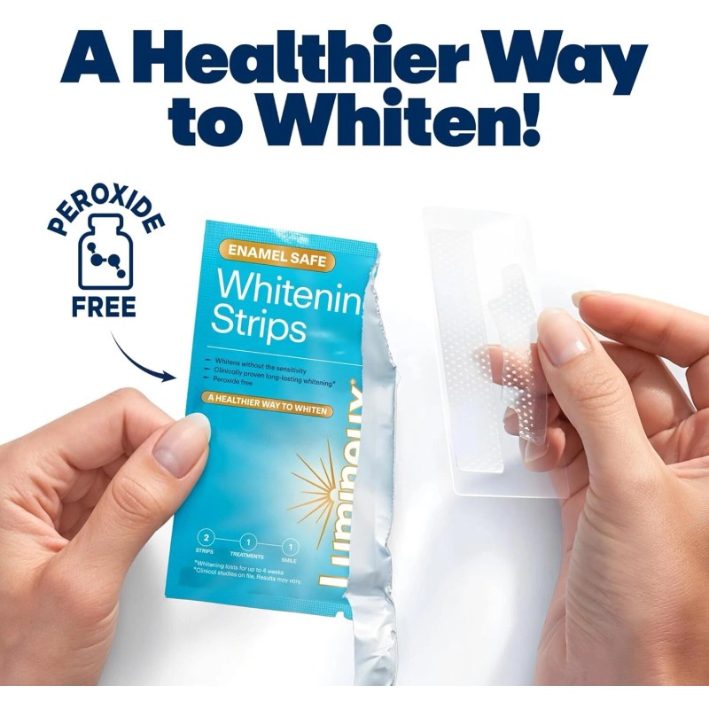 Lumineux Teeth Whitening Strips 21 Treatments – Peroxide Free -