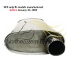 Stainless Steel Northeastern Exhaust-Muffler Tail Pipe Exhaust System Kit Fits