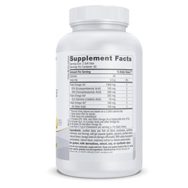 Nordic Naturals ProOmega 3-6-9, Lemon Flavor - 120 Soft Gels -1360 mg Omega-3 - EPA & DHA with Added GLA - Healthy Skin, Cognition, Positive Mood - Non-GMO - 60 Servings