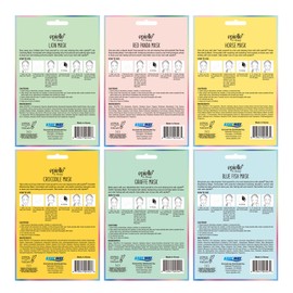 Epielle Epielle 12-Pack Animal Character Spa Masks C Dynamic Korean Sheet Masks C Skincare for Every Skin Type, Perfect for Spa Parties, Birthday Gifts & Girls' Night In!, Easter Gift