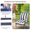 Outdoor Deep Seat Cushions for Patio Furniture Set of 2,