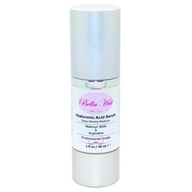 Bellahut Pure Hyaluronic Acid Face Serum w/ MATRIXYL3000 & Acetyl Hexapeptide-3 Builds collagen fights deep wrinkles and provides deep moisturizing (1 OZ 4 OZ 16 OZ 32 OZ 128 OZ) MADE IN USA (16 OZ)