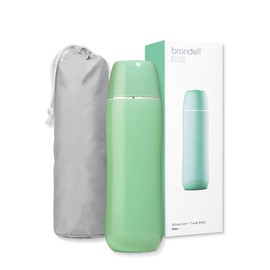 Brondell GoSpa Advanced Portable Bidet for Travel–Pop-Up Nozzle System –High-QualityCompact Bidet with Discreet Travel Bag for Convenient Storage–500mL, Green