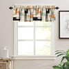 JESTRONRY Mid Century Window Valance Curtain for Bedroom Kitchen, Retro
