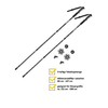 JELEX Nature Telescopic Walking Poles for Nordic Walking Adjustable Includes