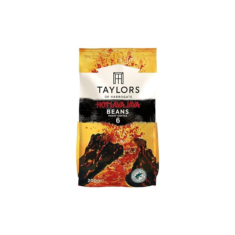 Taylors of Harrogate Hot Lava Java Beans Roast Coffee 200g