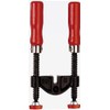 Bessey KT5-2 Edge clamp with two wooden handle, Black/Red/Silver