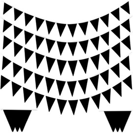 Laipuke Bunting Blue White 10 m Bunting Fabric Bunting Wedding Bunting Garland with 40 Pieces Bunting for Children's Room, Wedding, Birthday, Party (757050)