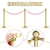 sourcing map Velvet Stanchion Rope 3.28 Ft/1 M, Barrier Rope