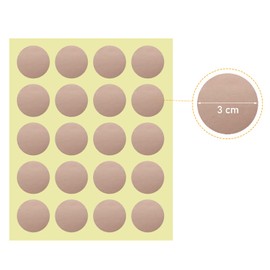 Lahviuu Polka Dot Wall Stickers,200 Pcs Wall Decal Dots Posh Dots Easy to Peel and Stick Removable Polka Dot Decor, Round Circle Wall Decals for Festive Baby Nursery DIY Girl Room (Rose Gold)