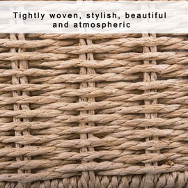 Women's Straw Bag Vintage Basket Purse Summer Beach Handbag Rattan Crossbody Bag Casual Vacation, Handbag-khaki