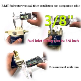 HENKYO R12T Fuel Filter/ Water Separator Complete Kit For Gas & Diesel Engines