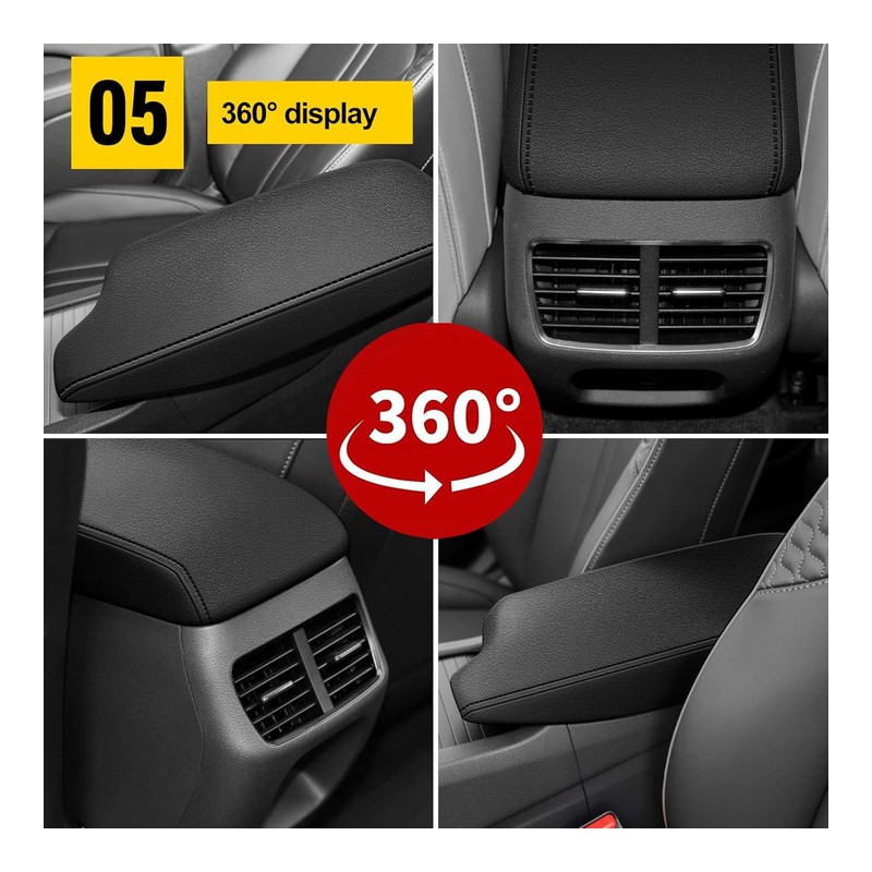 MIT Car Center Console Lid Armrest Cover Pad For Hyundai