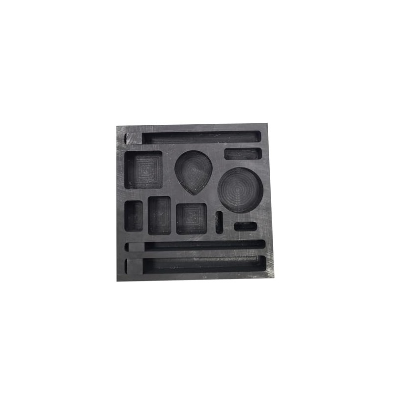 OTOOLWORLD 12 in 1 Graphite Casting Ingot Mold Metal Refining