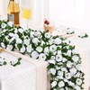 BLEUM CADE 5Pcs 16.4Ft Fake Flower Garland Artificial Rose Vines