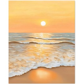 Diamond Painting Kits for Adults,Diamond Art Beach DIY Paint by Numbers for Adults Beginner, Full Drill Diamond Dots Paintings Picture Arts Craft Diamond Home Wall Art Decor 12x16 Inch（Landscape Art）