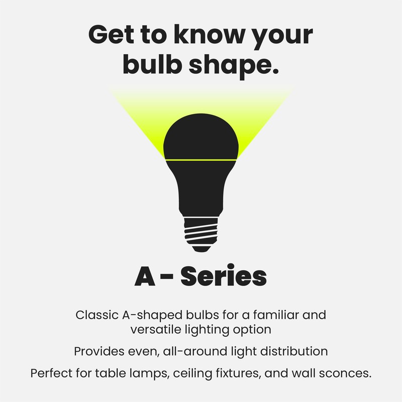 Feit Electric A19 LED Light Bulb, 60W Equivalent, E26 Medium