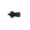 STALLION HARDWARE Length 3Inch Black Iron Hasp Latch Rust-Proof Black