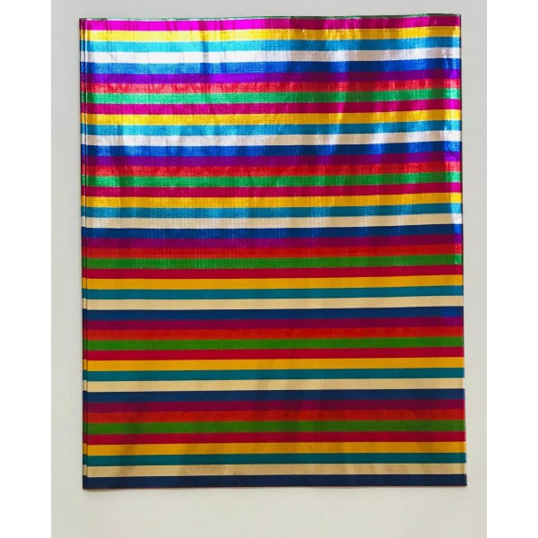 African Damask/ Metallic Jacquard/ Headtie, Gele Fabric - ‘Rainbow Mini’,