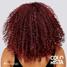 L'Oreal Paris Colorista Semi Permanent Hair Color for Brunettes, Color Depositing Hair Mask Formula, Maroon