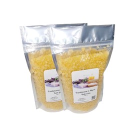 Bath Salts | 1lb Bag (16 oz.) | Frankincense & Myrrh Scent | Epsom Salt | Sea Salt | Bathing | Body Care | Beauty | Relaxation | Spa | Pedicure | Manicure ((2) 1lb Bags)