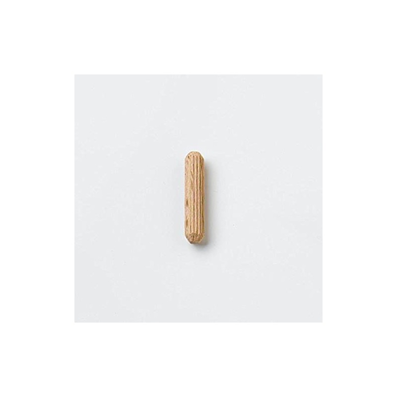 Merriway BH07201 (50 Pcs) Hardwood Wooden Fluted Dowels M8 x