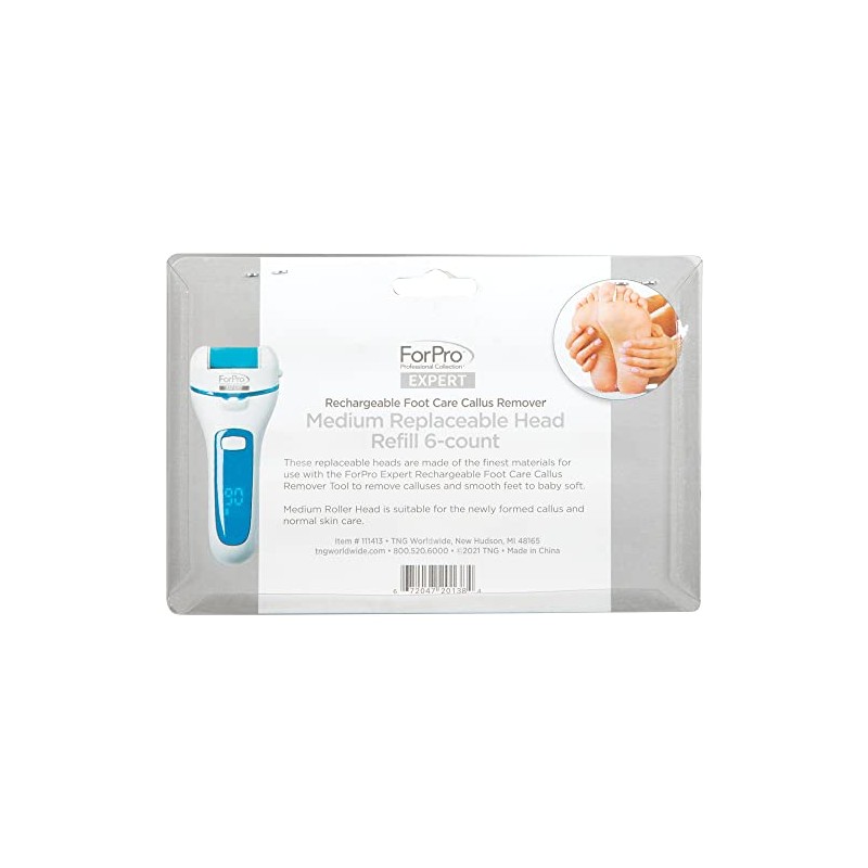 ForPro Professional Collection Expert Rechargeable Foot Care Callus Remover Replaceable