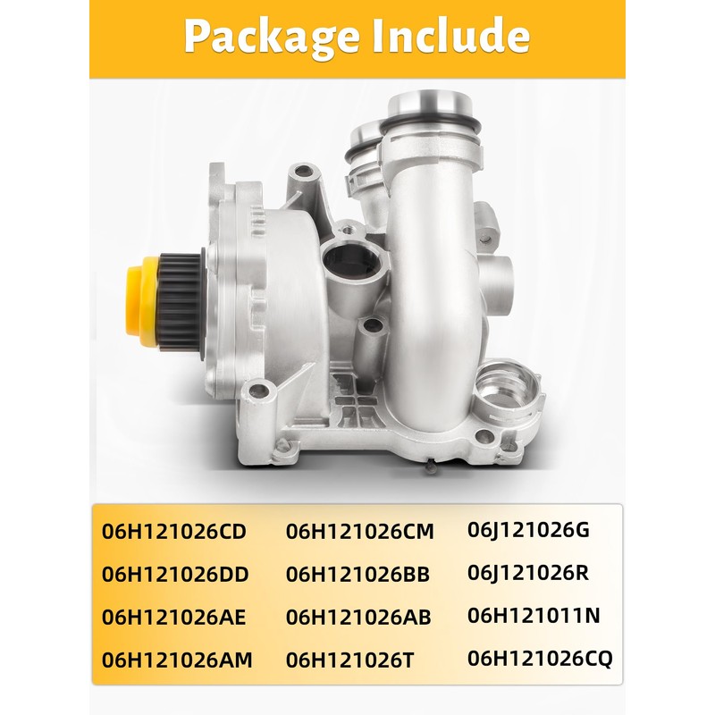 Electric Engine Water Pump Kit Compatible with A3 A4 A5