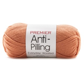 Premier Yarns Anti-Pilling Everyday Worsted Yarn, Soft Acrylic Yarn, Ideal Yarn for Crocheting and Knitting, Machine Washable, 180 yds, Peach Blossom