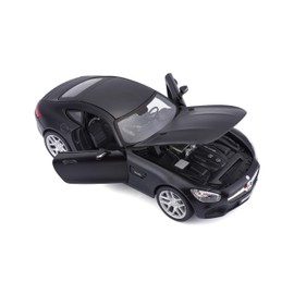 Maisto Mercedes AMG GT: Originalgetreues Modellauto mit Türen und Motorhaube zum Öffnen,Maßstab 1:24, Fertigmodell, 19 cm, schwarz (531134M)