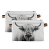 WELLDAY Storage Basket Highland Cow Closet Storage Bin Cube Organizer