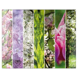MyPuzzle Flower Garden - Spring Collage - Premium 100 Piece Jigsaw Puzzle for Adults